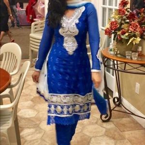 Chudidaar heavy suit with duppata